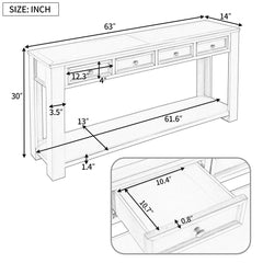 Accent Storage Unit, 4 Drawers, 1 Shelf, Pine Wood, Espresso
