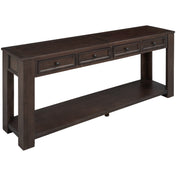 Accent Storage Unit, 4 Drawers, 1 Shelf, Pine Wood, Espresso