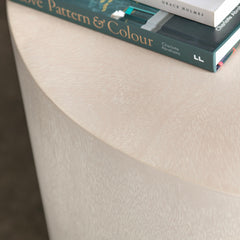 Accent Table, Solid Wood with Block Base