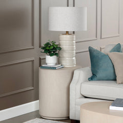 Accent Table, Solid Wood with Block Base