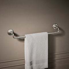 Artifacts Wall Mounted Towel Bar in Vibrant Polished Nickel | product photo