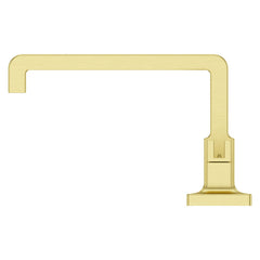 Verve 2-Handle 8 in. to 15 in. Widespread Bathroom Faucet without Handles with Ribbon Spout in Brushed Gold | product photo