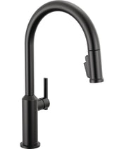 Single Handle Pull-Down Kitchen Faucet in Matte Black