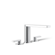 Composed Double Handle Deck Mounted Roman Tub Faucet Trim with Diverter in Polished Chrome