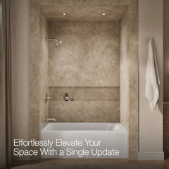 Kohler Purist Rite-Temp Bath And Shower Trim Set With Push-Button Diverter And Lever Handle, Less Showerhead | product photo