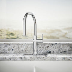 Kohler Crue Touchless Pull-Down Kitchen Sink Faucet with Voice Activation and Three-Function Sprayhead in Polished Chrome | product photo
