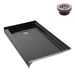 Alcove Shower Base, Acrylic, Left Drain, 60 x 36 in.