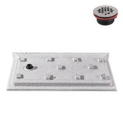 Alcove Shower Base, Acrylic, Left Drain, 60 x 36 in.