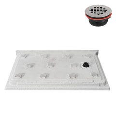 Alcove Shower Base, Acrylic, Right Drain, 60 x 36 in.
