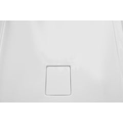 Alcove Shower Base, Center Drain, Acrylic, 60 x 32 In.