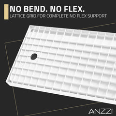 Alcove Shower Pan, Alexander, 60" x 30" with Right Drain