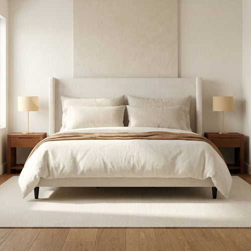 Grevane Ana King Upholstered Wingback Bed