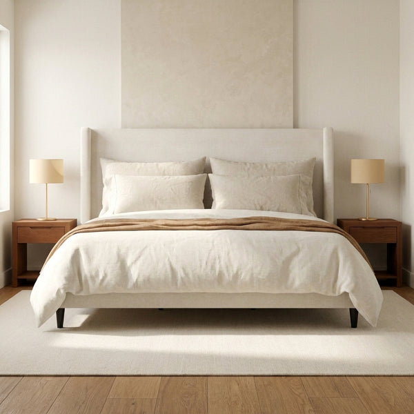 Grevane Ana King Upholstered Wingback Bed