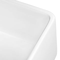 Apron-Front Kitchen Sink, Reversible, Single Bowl, Fireclay, 30 x 20 Inch, White