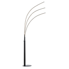 Arc Floor Lamp, 92 in Tall, Black Metal with Dimmer Switch