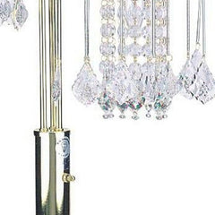Arc Lamp, 3-Light, Metal Base with Clear Plastic Shade