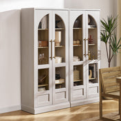 Arched Tall Storage Cabinet with Doors, 72 in H