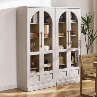 Arched Tall Storage Cabinet with Doors, 72 in H