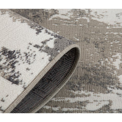 Area Rug, 10'6" x 13'9", Gray with Abstract Pattern