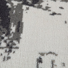 Area Rug, 10'6" x 13'9", Gray with Abstract Pattern
