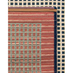 Area Rug, 10 Ft Square in Gray and Navy