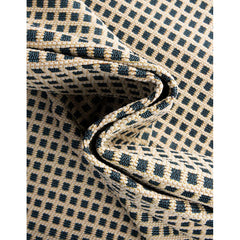 Area Rug, 10 Ft Square in Gray and Navy