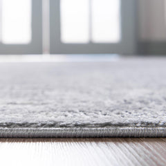 Area Rug, 10 Ft x 14 Ft 1 In, Gray Polypropylene with Jute Backing