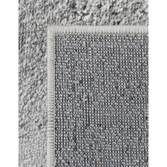 Area Rug, 10 Ft x 14 Ft 1 In, Gray Polypropylene with Jute Backing