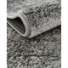 Area Rug, 10 Ft x 14 Ft 1 In, Gray Polypropylene with Jute Backing