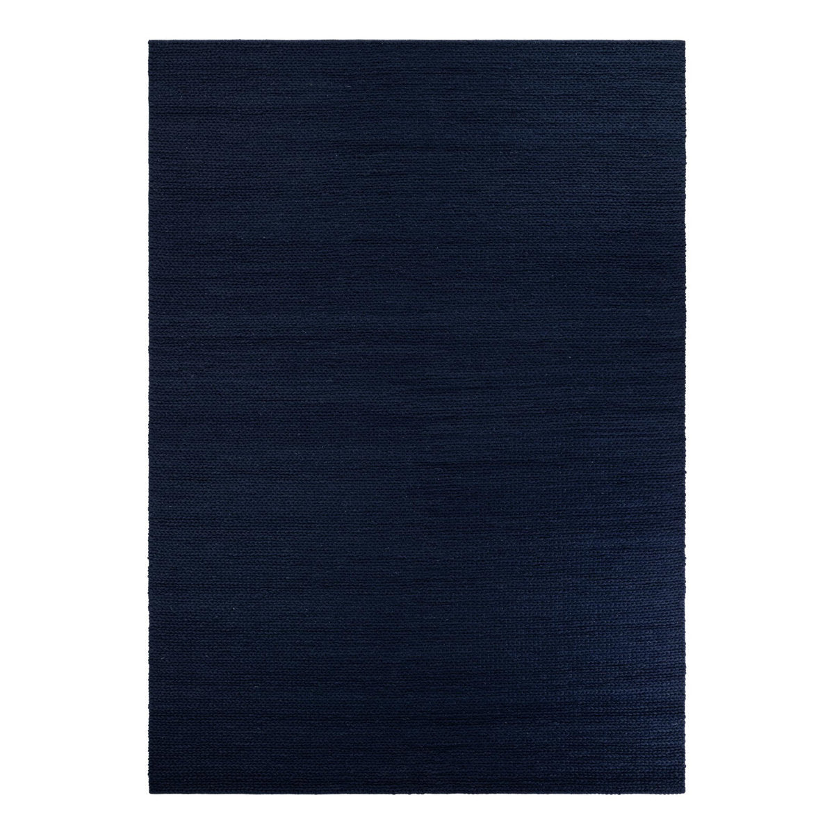 Area Rug, 10 ft x 14 ft 1 in, Hand-Loomed Wool in Navy