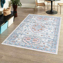 Area Rug, 10 ft x 14 ft 1 in, Ivory Polyester