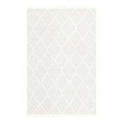 Area Rug, 10' x 14'1", Ivory with High-Low Pile