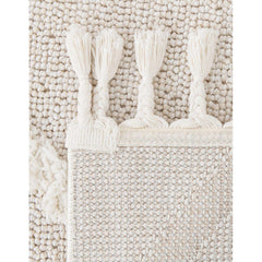 Area Rug, 10' x 14'1", Ivory with High-Low Pile