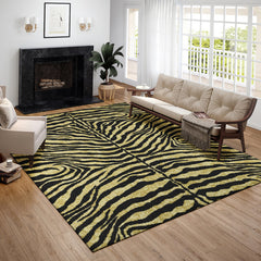 Area Rug, 10 x 14 ft, Gilded Polyester Chenille