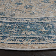 Area Rug, 10' x 14' Rectangle in Blue Polypropylene