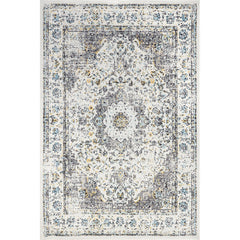 Area Rug, 100% Polypropylene in Gray/Charcoal