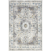 Area Rug, 100% Polypropylene in Gray/Charcoal