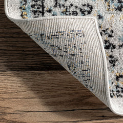 Area Rug, 100% Polypropylene in Gray/Charcoal