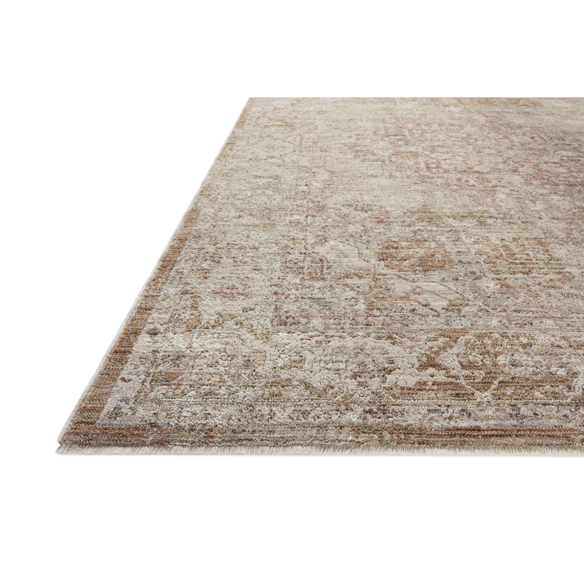Area Rug, 11'6" x 15'6" with Natural and Clay Polyester