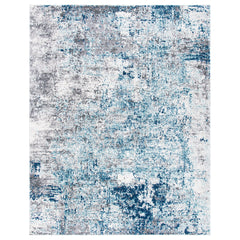 Area Rug, 11 Ft x 15 Ft, Light Blue/Gray in Polypropylene