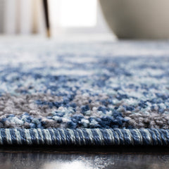 Area Rug, 11 Ft x 15 Ft, Light Blue/Gray in Polypropylene