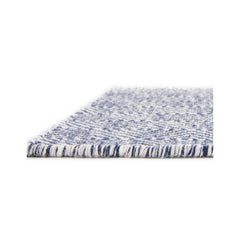 Area Rug, 12 Ft Square Wool in Navy Flatweave