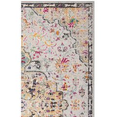 Area Rug, 12 ft x 15 ft in Gold and Gray with Oriental Pattern