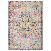 Area Rug, 12 ft x 15 ft in Gold and Gray with Oriental Pattern