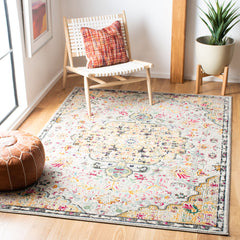 Area Rug, 12 ft x 15 ft in Gold and Gray with Oriental Pattern