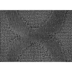 Area Rug, 12 ft x 15 ft in Gray with Quatrefoil Pattern