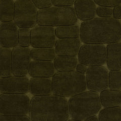 Area Rug, 2'6" x 8' Runner in Green Wool