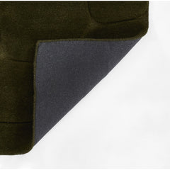Area Rug, 2'6" x 8' Runner in Green Wool