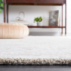 Area Rug, 4 Ft x 6 Ft, Ivory with Abstract Pattern