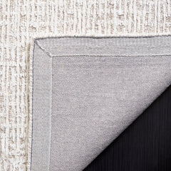 Area Rug, 4 Ft x 6 Ft, Ivory with Abstract Pattern